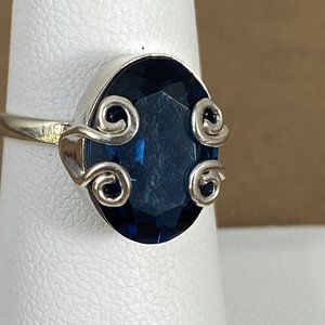 Gem Emporium Jewelry - Blue Sapphire 925 Sterling Silver Size 6 Ring Gem Emporium Jewelry - Blue Sapphire 925 Sterling Silver Size 6 Ring